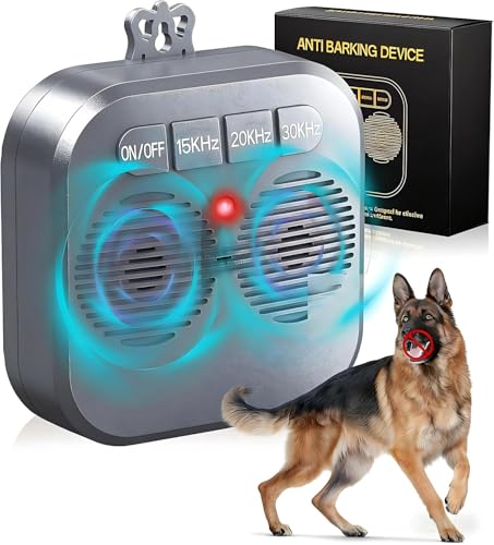 Anti Barking Device for Dogs, Humane Dog Barking Stopper with 3 Modes, Safe & Effective Ultrasonic Anti Barking Deterrent Home & Yard Use, Rechargeable 33FT Bark Box Stop Dog Barking