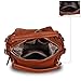 Hynes Victory Womens Luxury Hobo Handbag (Brown2)