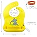 Silicone Bib Set, 2 Baby Bibs with Travel Strap, Easy Clean Drool Bibs, Silicone Baby Bib with Food Catcher, Teething Toddler Bibs, Waterproof Baby Bibs for Boys Or Girls, Silicone Bibs for Feeding