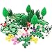 SPRITE WORLD Block Parts Compatible for Major Brand Garden Flower Tree Plant Set Building Toy Trees Plants Flowers