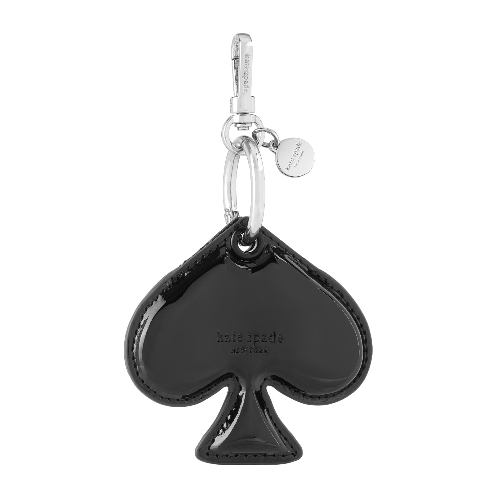 kate spade new york AirTag Charm Keychain - Spade-Shaped AirTag Holder with Luxe Ring Clip for Bags, Luggage, Keys, and More Image