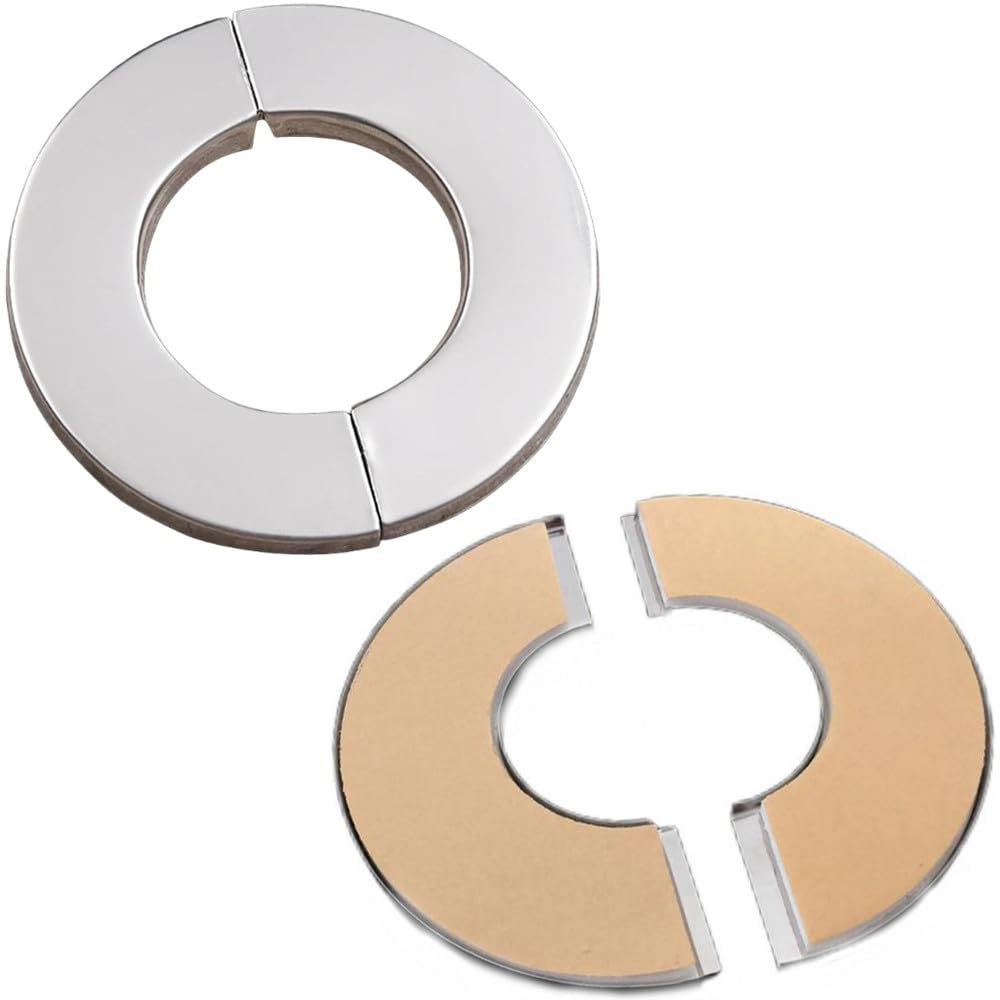 2 Pcs Snap-in Faucet,Water Pipe,Wall Hole,Wall Hole,Ugly Cover,Pipe Cover/Collar/Rad Ring for 71mm Pipe