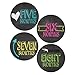 Monthly Bodysuit Stickers Retro Chalkboard Style, for Baby Girl or Baby Boy (Includes 1-12 Month Onesie Stickers)