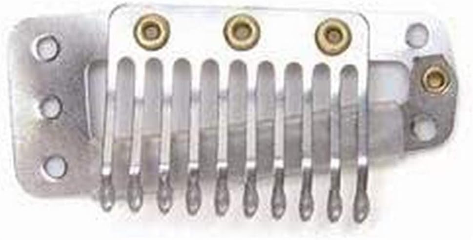 Stern Metal Hair Clip, Silver, 0.0589 kg
