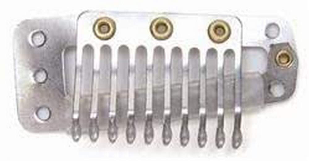Stern Metal Hair Clip, Silver, 0.0589 kg