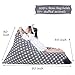 Stuffed Animal Storage Bean Bag Chair for Kids and Adults. Premium Canvas Stuffie Seat - Cover ONLY (Grey with White Stars 200 L/52 Gal)