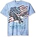 The Mountain Men's the Eagle Talon Flag Adult T-Shirt, Blue, Large