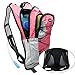 Hydration Backpack, Bukm UltraLight 2L Hydration Pack with Water Bladder Camping Hunting Running Hiking Cycling Walking Climbing Skiing Bag Daypack for Men Women Kids (Pink)