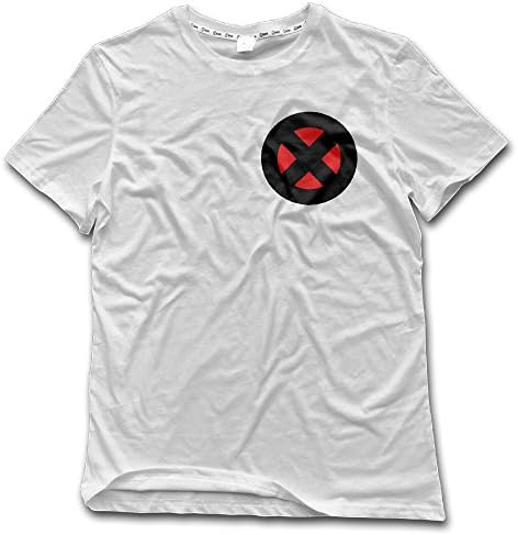 Just Tinge Men's X Men Logo Professor X Short Sleeves T-shirt M White