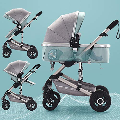 Strolexベビーカー3で1高風景アルミ高級折りたたみヨーロッパのベビーカー2で1 B07qfvy9y9 Pramで新生児用 両対面ベビーカー 多様な