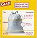 Glad Trash Bags, ForceFlex Tall Drawstring Garbage Bags, 13 Gallon White Trash Bags for Tall Kitchen Trash Can, Mediterranean Lavender with Febreze Freshness to Eliminate Odors, 40 Count