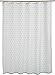 Amazon Basics Water Resistant Fabric Shower Curtain with Grommets and Hooks, Machine Washable, Blue Squares, 72''x72''