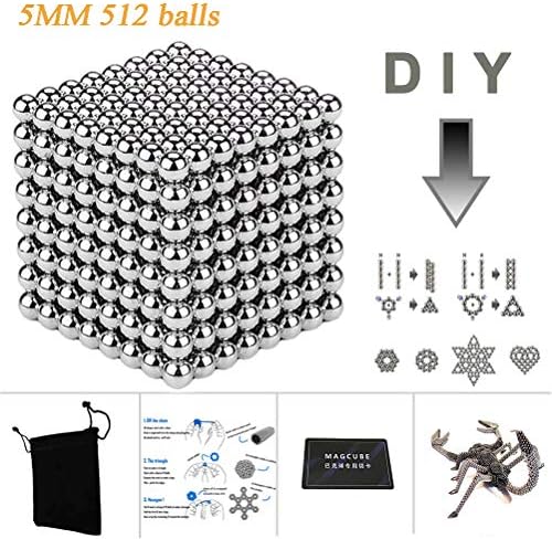 Showerroshoes Magnetic Stress Relief Balls - Stress Relief Magnetic Sculpture Toy -for Intelligence Learning/DIY Office Decoration /Stress Relief for Adults