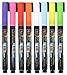 FlashingBoards Wet Liquid Chalk Marker Set (3.0 mm) in Bright Neon Colors, 8 Pk