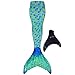 Fin Fun Mermaid Tail, Reinforced Tips, Monofin Included, Aussie Green, Youth 10