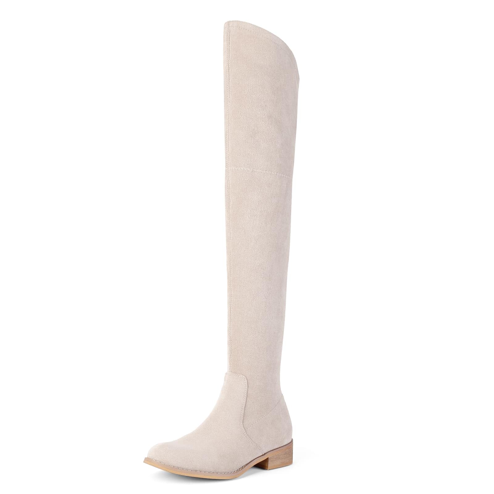 YING LAN Over The Knee High Boots For Women Pull On