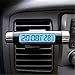 GCARTOUR Car Clock Thermometer Dash Air Vent Automotive Thermometer Time Temperature LCD Digital Backlight Calendar