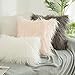 Kevin Textile Pack of 2, Decor Home Deluxe Soft Plush Merino Style Grey Faux Fur Throw Pillow Cover Cushion Case for Bedroom Sofa Chair 18 x 18 Inch 45 x 45 Cm