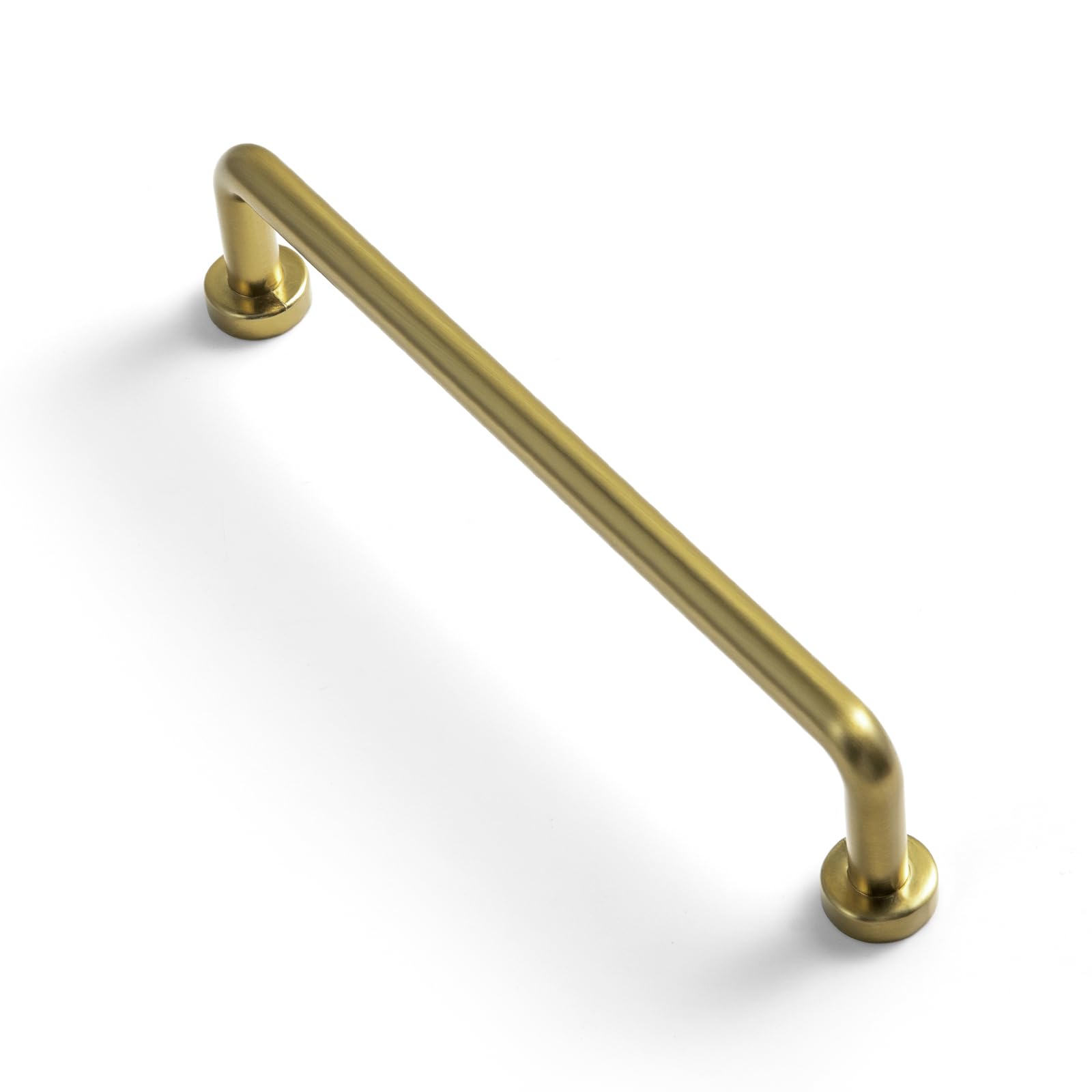 Photo 1 of Goo-Ki 6 Pack 5" Center to Center Brushed Gold Modern Cabinet Pulls Solid Contemporary Home Improvement Hardware Drawer Pulls Zinc Alloy Kitchen Handles