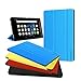 All-New Fire HD 8 Cover (7th Generation, 2017 Release), Zerhunt Premium PU Leather Ultra Light Multi-Angle Stand For Fire HD 8 With Auto Wake / Sleep Sky Blue