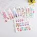 MJartoria Animal Fruit Pattern Print Hair Clips No Slip Metal Hair Clips Snap Barrettes for Women Accessories (68 Pcs Rose Red)