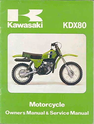 1980 Kawasaki KDX80 Enduro 80 Motorcycle Service Manual wq0143