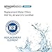 AmazonBasics Replacement Samsung DA29-00020B Refrigerator Water Filter - Advanced Filtration - 2-Pack
