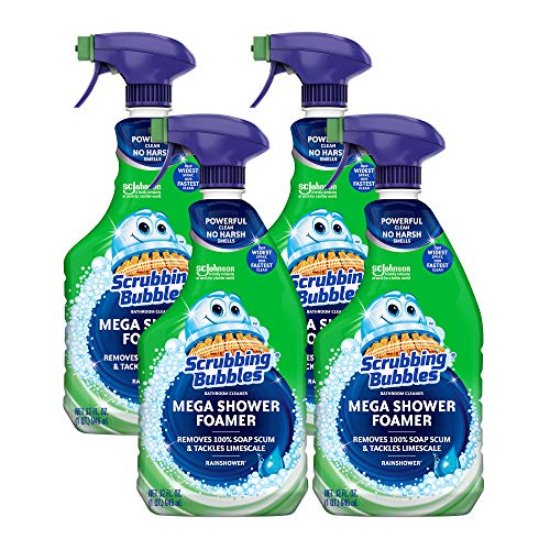 Scrubbing Bubbles Bathroom Mega Shower Foamer Spray, Rainshower, 32 fl oz (Pack of 4) Pricepulse
