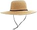 Straw Hat Womens Wide Brim Sun Protective Straw Sun Hat,Natural/Brown