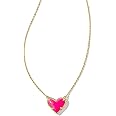 Kendra Scott Ari Heart Adjustable Length Pendant Necklace for Women, Fashion Jewelry