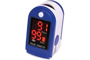 Roscoe Medical Finger Pulse Oximeter Oxygen Saturation Monitor - Pulse Ox Fingertip o2 Monitor for Pediatric and Adult - Sports and Aviation Use Only
