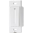 Cree Connected Max Smart In-Wall Dimmer Switch For Standard Bulbs, Dimmer Switch, Compatible with Any Bulb, Bluetooth + WiFi, 2.4 GHz, White, 1 Dimmer Switch