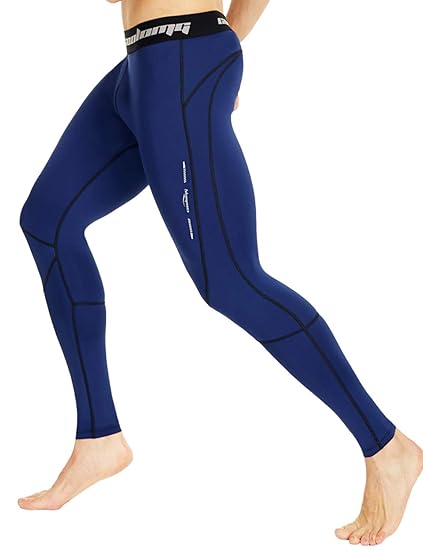 mens navy running tights
