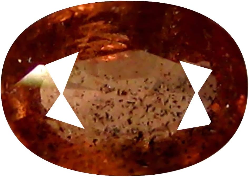 1.06 ct OVAL CUT (7 x 5 mm) 100% NATURAL GENUINE UNHEATED UNTREATED CEYLON ORANGE SAPPHIRE LOOSE GEMSTONE
