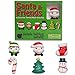 Christmas Jelly Mochi Squishies! 6 Festive Mochi Toys Perfect as Stocking Stuffers, Gifts for Kids, Party Favors for Kids or Holiday Stress Relief Toys - Mochi squishys Set Includes Santa & 5 More!