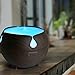 Aromacare Large Essential Oil Diffuser 600ML, Aromatherapy Cool Mist Humidifier,Quiet Aroma Diffuser, Dark Wood Grain,Rainbow LED Light, Last Overnight for Home & Spa