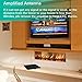 Amplified TV Antenna Get 50 Miles Range Amplified Indoor Digital HDTV Antenna -Detachable Amplifier Signal Booster-USB Power Supply-13ft High Reception Coax Cable