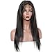 Eayon Human Hair Lace Front Wigs Pre Plucked with Baby Hair, 18inch Straight Bleached Knots Human Hair Wigs for Black Women 150% Density