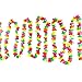 Super Z Outlet 100 Foot Long Tropical Multicolored Plastic Garland Flower Hula Leis Hawaiian Island Leaves Banner for Party Decorations, Birthdays, Event Supplies, Festivals, Children & Adults