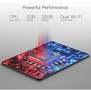 Dragon Touch Notepad K10 Tablet, Tablet Android da 10 pollici con 2 GB di RAM da 32 GB, processore quad-core, display HD… - immagine 4