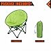KingCamp Moon Saucer Chair Cute Round Mini Size Ultralight Portable Compact Folding with Safe Lock for Camping Picnic Outdoor with Carry Bag