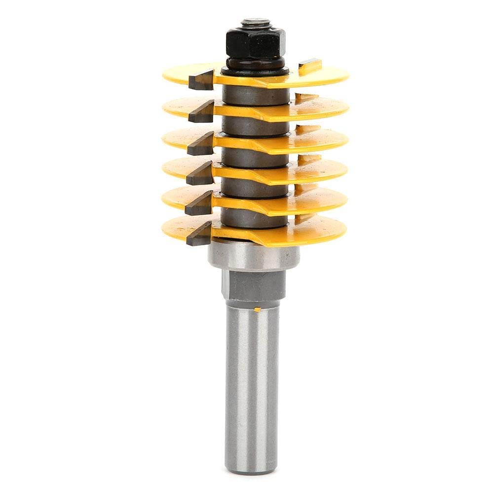 Finger Joint Router Bit Set, Reversible 1/2 Inch Shank Carbide Tipped Woodworking Bits for DIY Cabinet Table Furniture Projects, Premium Wood Router Cutter