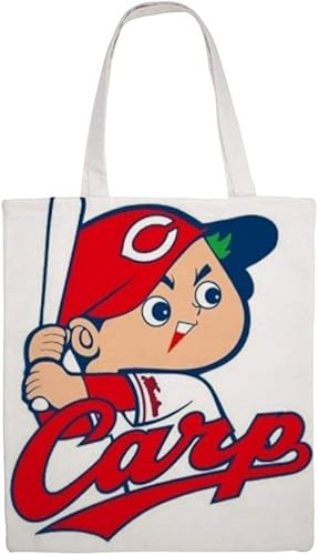 Amazon 広島東洋カープ トートバッグ大マーティンキャンバストートバッグ大容量ファッションデザイン両面印刷 No Branded エコバッグ 買い物バッグ