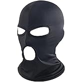 WYSUMMER 3 Hole Full Face Mask, Women Men Thin Balaclava Face Mask for Motorcycle Bike Hunting Cycling Cap Ski