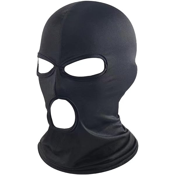 Lot De 2 Masques Sans Visage En Élasthanne Noir - Pour Halloween, Cosplay, Fête Déguisée - Taille Unique Adulte