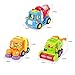 Friction Powered Cars Construction Vehicle Toys for Baby Toddlers Over 18 Months, Mixer Truck, Sweeper Truck, Harvester Truck, Push Forward and Running Toys Early Educational Cartoon Set of 3