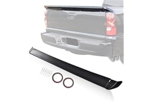 DOTCOM Front Bumper Lip Spoiler Wing Compatible with Chevy Silverado 1500 GMC Sierra 1500 1999 2000 2001 2002 2003 2004 2005 2006, Tailgate Intimidator Rear Trunk Spoiler Lid Wing Black