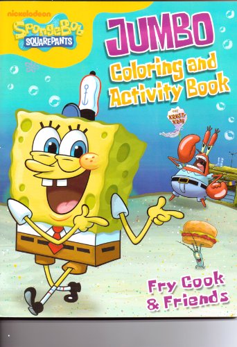 SpongeBob SquarePants Jumbo Coloring & Activity Book ~ Fry Cook ...