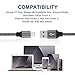 EverDigi 3Pack 3FT 6FT 10FT 8 Pin Lightning to USB Cable Cord Charger, Nylon Braided USB Sync & Charging Cords for iPhone 7/7 Plus/6s/6s Plus/6/6 Plus/5s/5c/5/SE, iPad/iPod (Black)