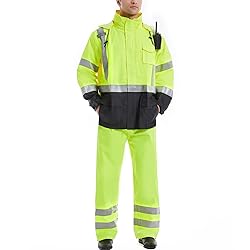 SKSAFETY Hi Vis Reflective Rain suits for Men